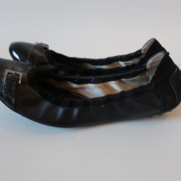 TOD'S BLACK LEATHER/SUEDE FLAT DRIVING LOAFERS 8* - Picture 5 of 7